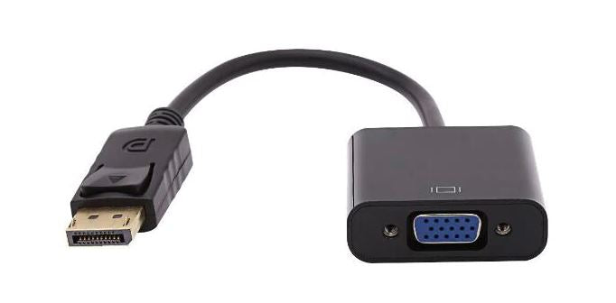Display Port to VGA Adapter Cable - DP Male to VGA Female Converter for PC, Laptop, Monitor, Projector - High-Speed Video Connection for Work, Gaming & Presentations