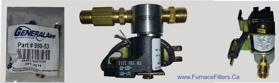 Generalaire 990-53 Solenoid Valve Replacement for 1042 Humidifier - Compatible with Part #990-46 (Labeled on Solenoid) - Humidifier Repair Part for Home & Commercial Use