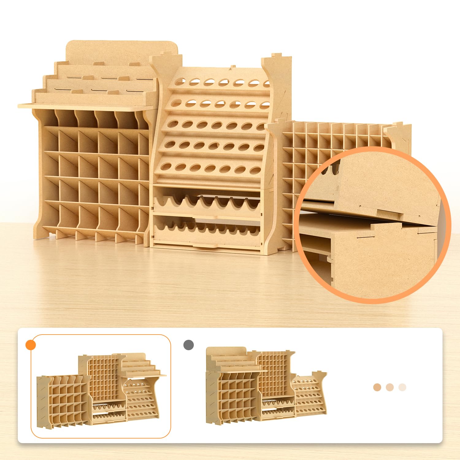 Large Capacity Plastic Modeling Tool Storage & Paint Combination Rack - MDF Material Organizer Holds 211 Bottles for Tamiya, Mr. Hobby, Vallejo, Citadel - Perfect for DIY Paint Tinting, GK & PS Model Kits - Ideal for Hobbyists, Artists & Miniature Painting Enthusiasts