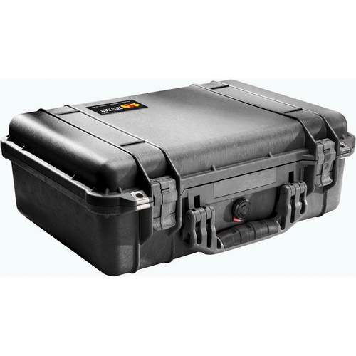 Pelican 1500 Protective Case with Foam Insert - Waterproof, Dustproof & Crushproof Hard Case for Camera, Drone & Electronics - Black (Ideal for Travel, Outdoor Adventures & Equipment Storage)