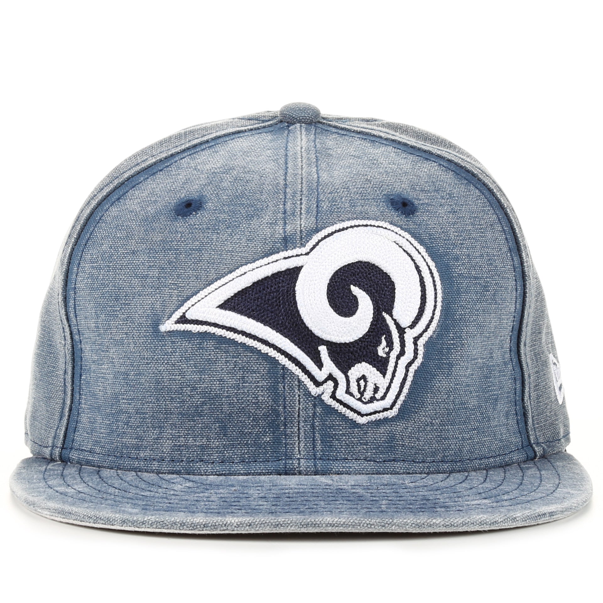 New Era 9Fifty Washed Over Snapback Hat - Los Angeles Rams NFL Dark Denim Adjustable Baseball Cap for Men & Women - Perfect for Sports Fans, Game Day & Streetwear Fashion