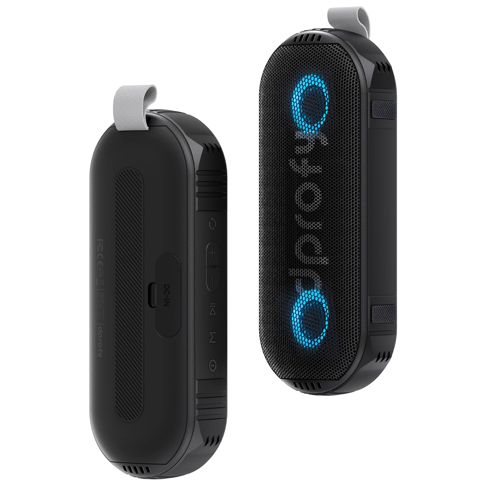 **Dprofy Magnetic Bluetooth Golf Speaker - 2Pcs Wireless Waterproof Stereo Sound with Rich Bass, Portable Golf Cart Speaker for Play 2 Rounds of Golf | Perfect Golf Accessories & Gifts (with LED Light) - Ideal for Golf Courses, Driving Ranges & Outdoor Adventures**