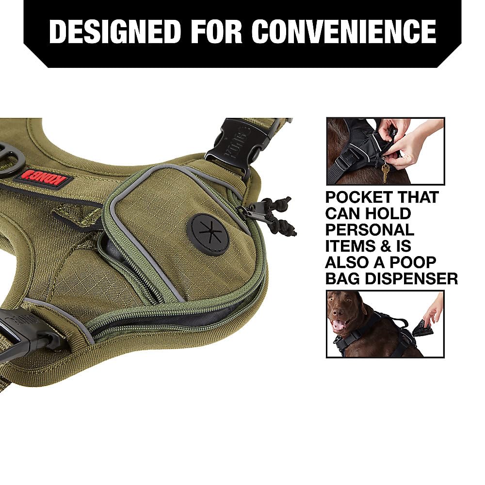 KONG Ultra Durable Dog Waste Bag Holder - Medium Size, Green - Perfect for Walking, Hiking & Outdoor Adventures with Your Pet