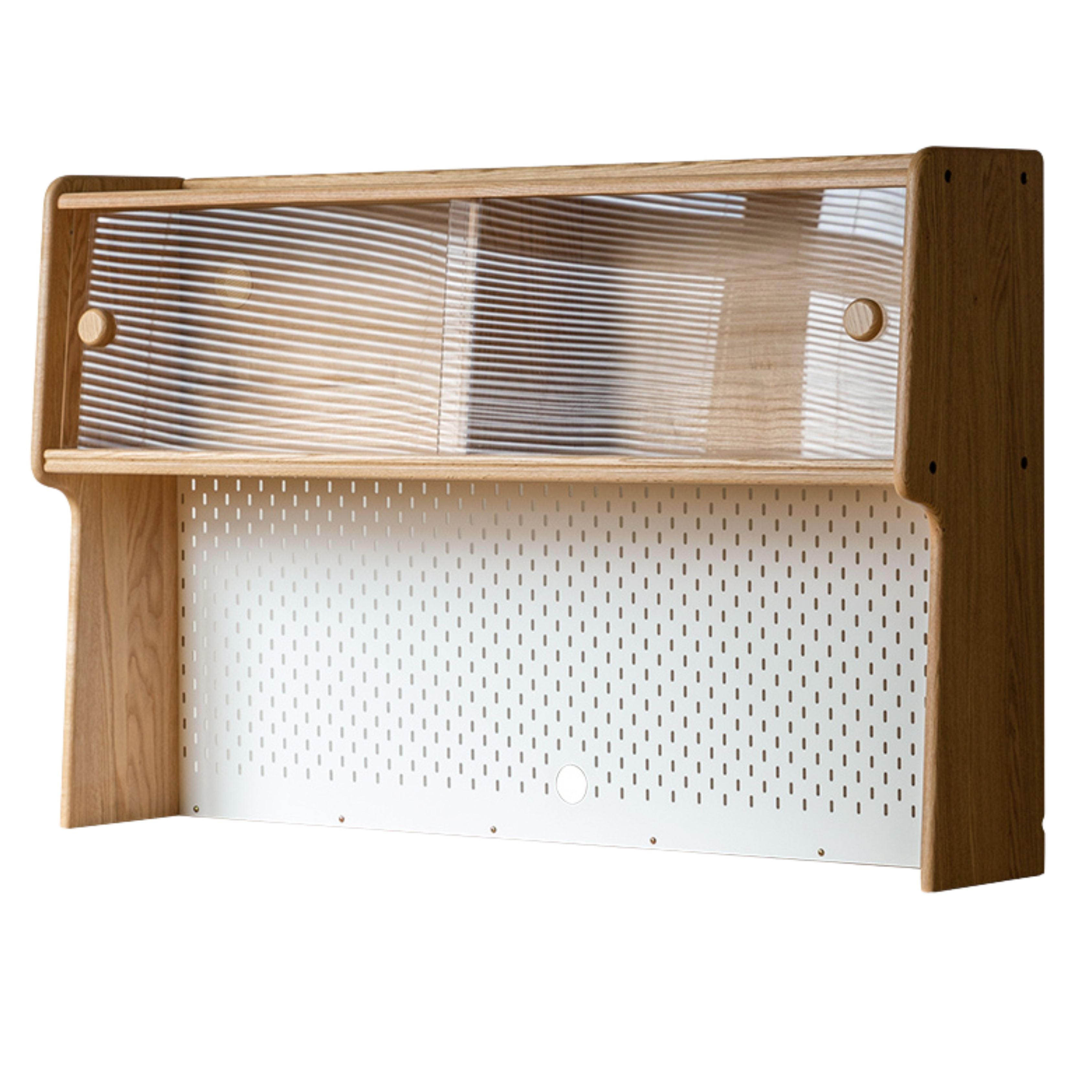 Solid Wood Study Desk with Shelf - Beech & Oak Wooden Writing Desk for Home Office, Study Room, or Library - Durable & Stylish Workspace Solution