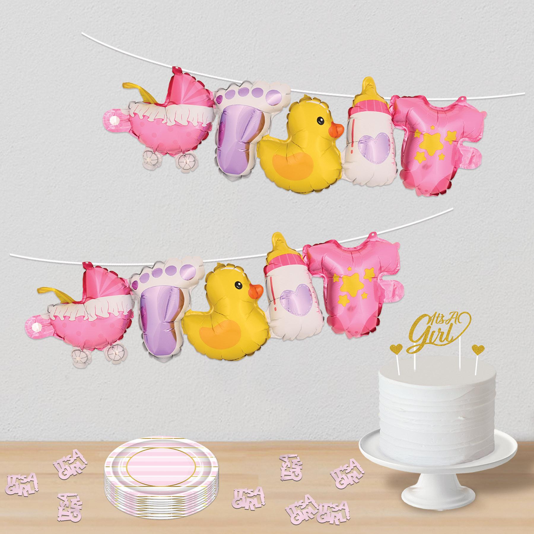 12 Pack Beistle Jumbo It's A Girl Confetti - Premium Baby Shower Decorations for Gender Reveal Parties, Birthdays & Celebrations