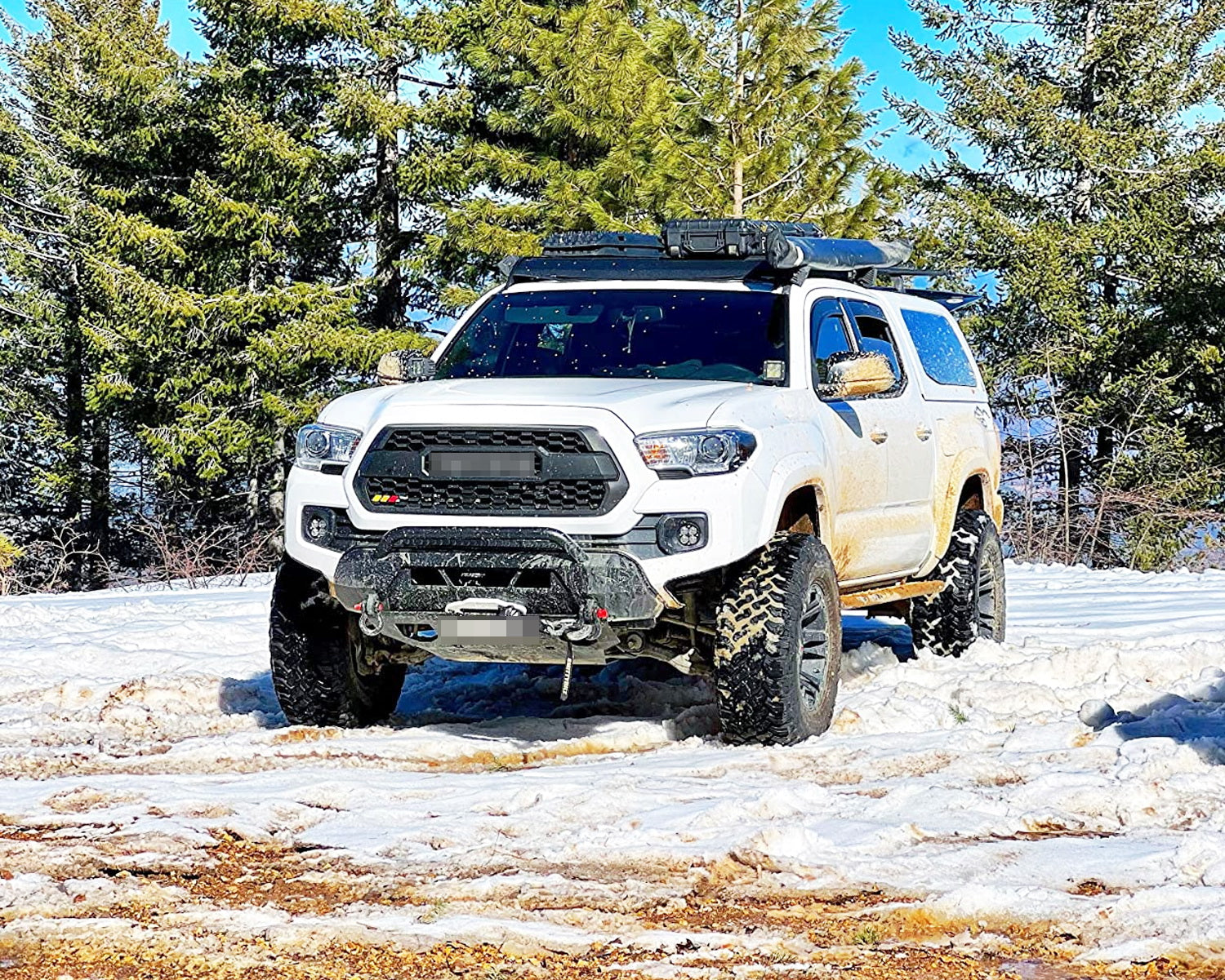 24W LED Clear Lens SAE Fog Light Kit for Toyota Tacoma/Tundra/4Runner - Wide Angle Beam, Durable Off-Road Lighting for Night Driving & Adverse Weather Conditions