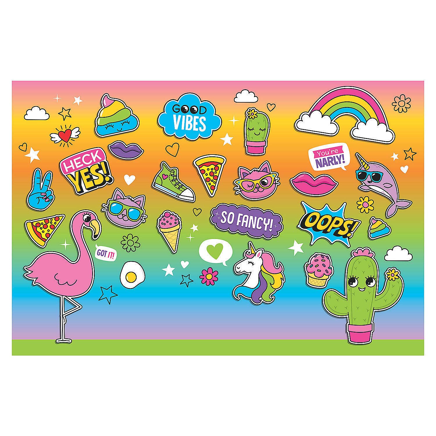 Girl Squad Backdrop Banner 6X9 Feet - 3 Piece Party Decor Set for Birthday, Bridal Shower & Baby Shower Decorations