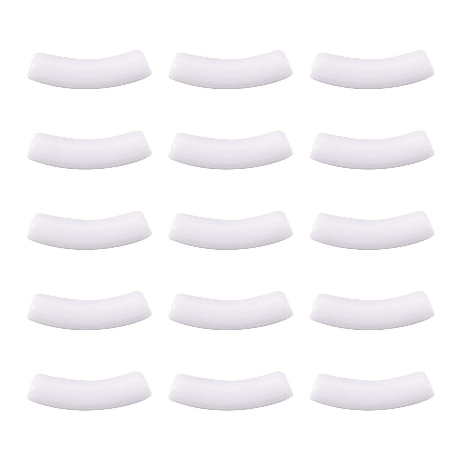 330Pcs Bamboo Bracelet Beads - Colorful Chunky Curved Acrylic Tube Beads for Bohemian Bangle & Stacking Jewelry Making - DIY Wristband Accessories (White) - Perfect for Festival, Party & Boho Style Outfits