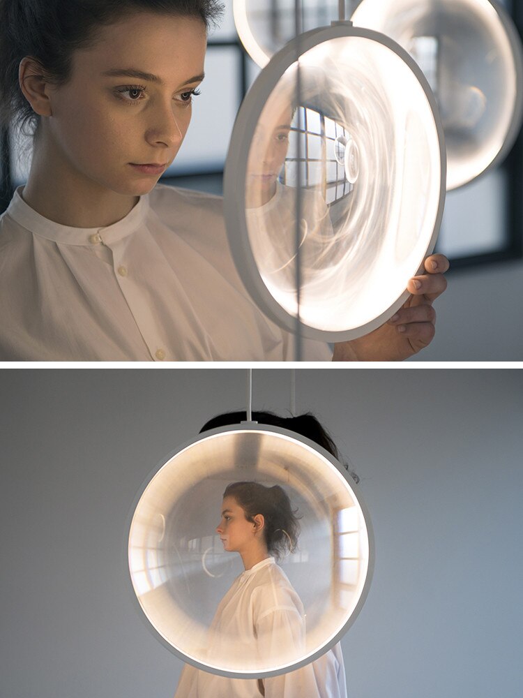 Modern Crystal Lens Chandelier Light Fixture - Elegant Ceiling Lighting for Dining Room, Living Room & Bedroom - Perfect for Home Decor & Wedding Venues