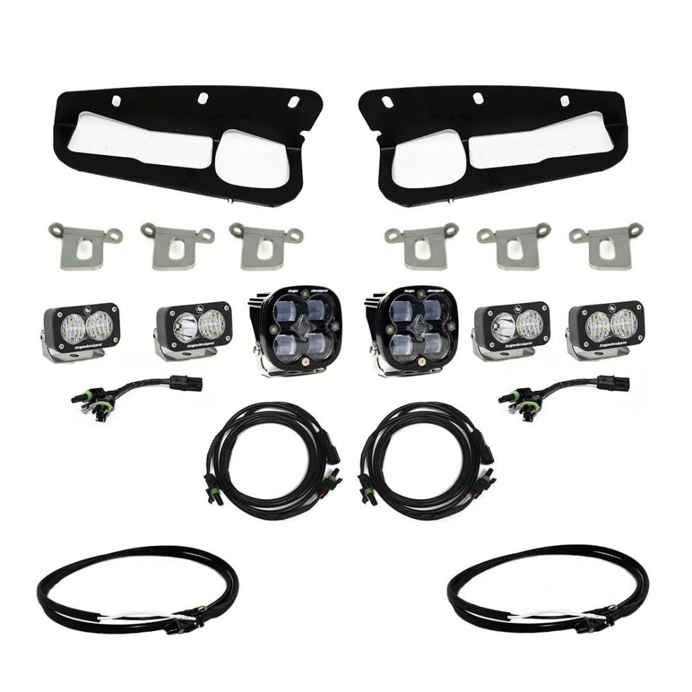 2021-2024 Ford Bronco Baja Designs SAE Fog Light Pocket Kit - Off-Road LED Lighting for Enhanced Visibility & Safety in Foggy or Night Driving