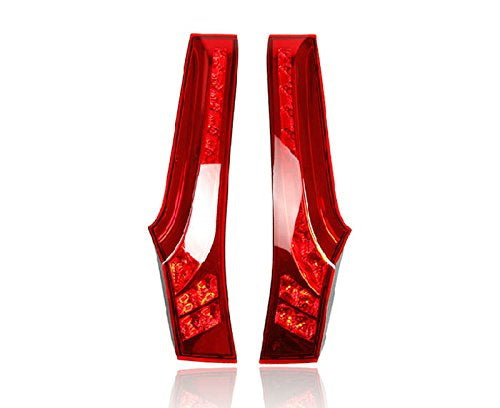 2015-2020 Honda Fit LED Tail Lights - Red Lens 14-LED Brake Lamps for Rear Side Pillar | Enhanced Visibility & Style Upgrade for Night Driving & Custom Car Mods