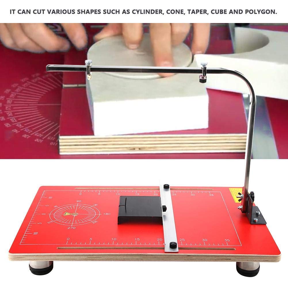 TECHTONGDA 110V Hot Wire Foam Cutter Machine - Adjustable Temperature Tabletop Styrofoam Cutting Tool for DIY Craft, Sponge, Pearl Cotton & KT Board - Perfect for Model Making, Packaging, and Art Projects