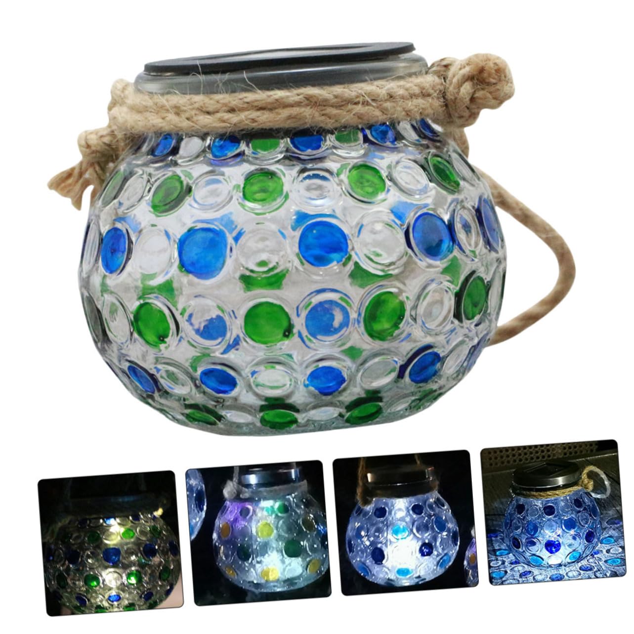 2 Pack Solar Garden Lights Outdoor Hanging Ball Lamps - Waterproof Glass Solar Powered Decorative Lighting for Patio, Yard, Pathway & Garden Decor (Warm White) - Perfect for Evening Ambiance, Wedding Decor & Landscape Lighting