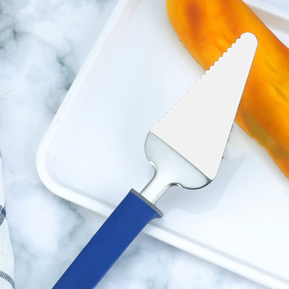 Stainless Steel Pizza Cake Server Spatula - Triangular Pie Cutter & Shovel for Serving Pizza, Cake, and Desserts - Perfect for Parties, BBQs, and Family Gatherings