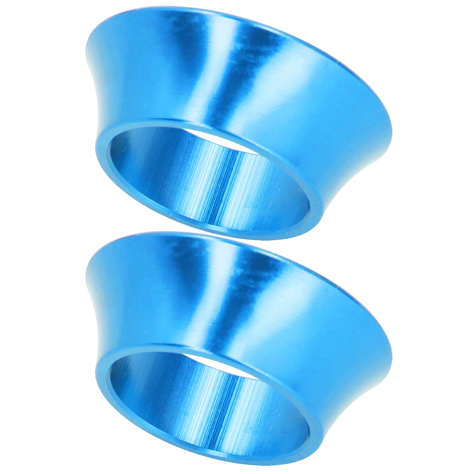 15mm Bike Headset Spacer - Aluminum Alloy Bicycle Taper Spacer for Mountain & Road Bikes - Compatible with Brake Pads & Bearings - Perfect for Folding Bikes & Cycling Enthusiasts (Blue) - Ideal for Bike Maintenance, Upgrades & Custom Builds