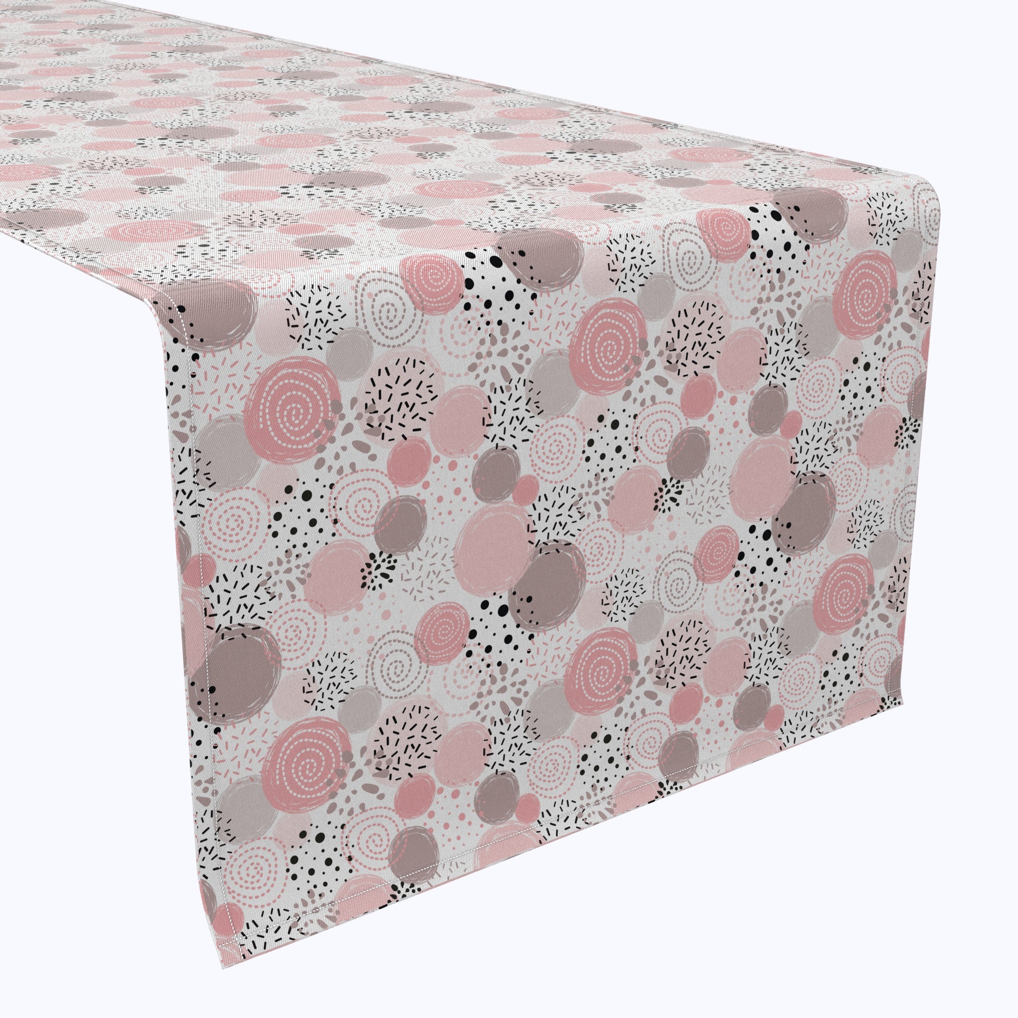 Elegant Pink Dot Table Runner for Dining Room Decor - Perfect for Weddings, Parties & Holiday Table Settings