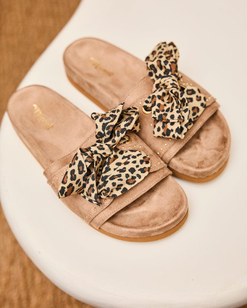 Dune Vegan Suede Slide Sandals for Women - Comfortable Summer Slippers | Sable Color | Perfect for Beach, Poolside, and Casual Outings