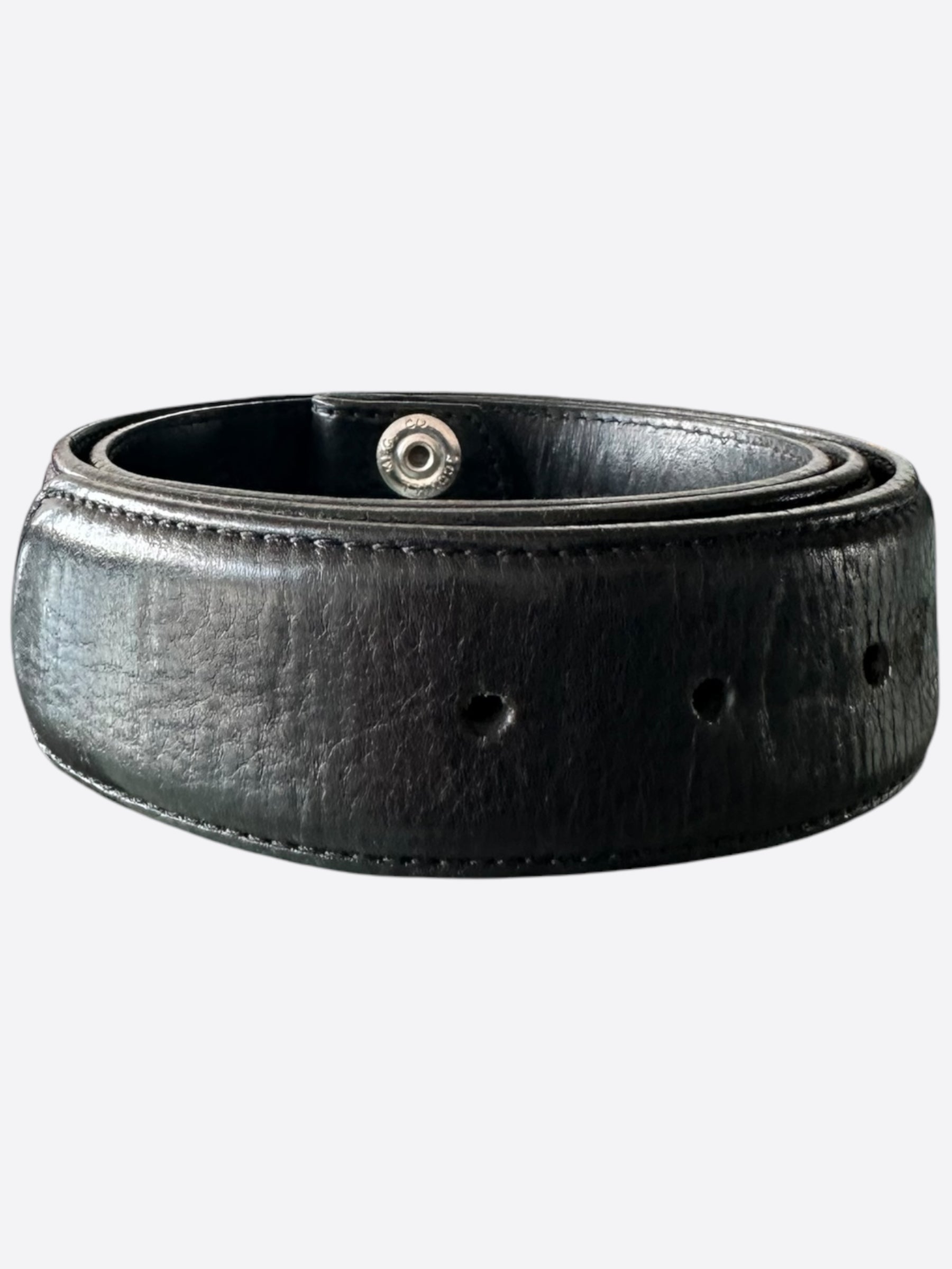 Chrome Hearts Genuine Black Leather Belt for Men & Women - Stylish Fashion Accessory for Jeans, Pants & Outfits