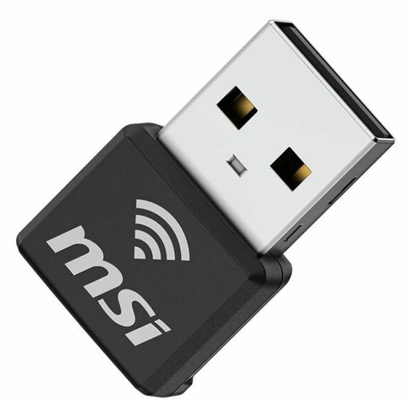 MSI AX1800 Nano WiFi 6 USB Adapter with Built-In Encryption | High-Speed Wireless Network Dongle for Laptop & PC | Perfect for Gaming, Streaming & Remote Work