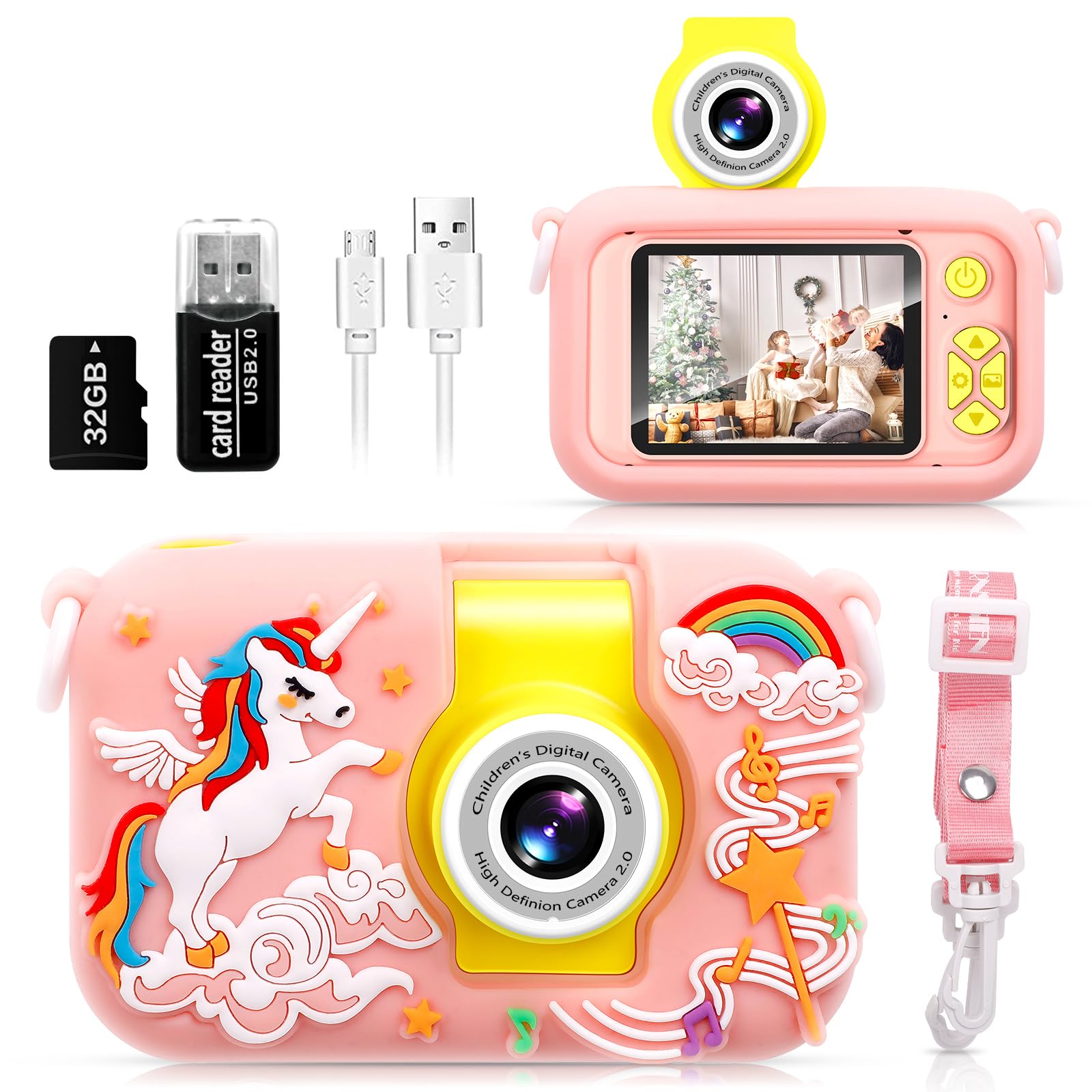 Kids Digital Camera with 180° Flip Lens - 2.4