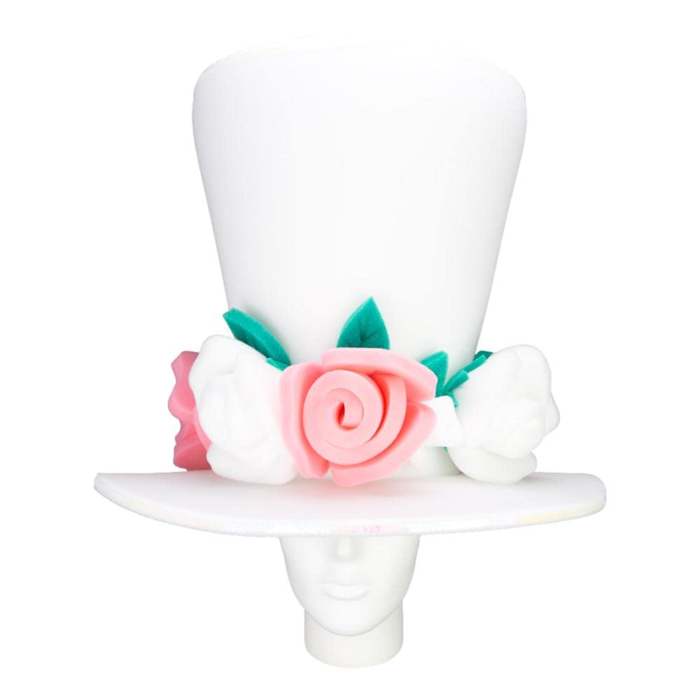 FOAM PARTY HATS: Rose Bride Wedding Hat - Personalized Bridal Party Hat - Princess Bride Headpiece for Bachelorette, Bridal Shower & Wedding Celebrations