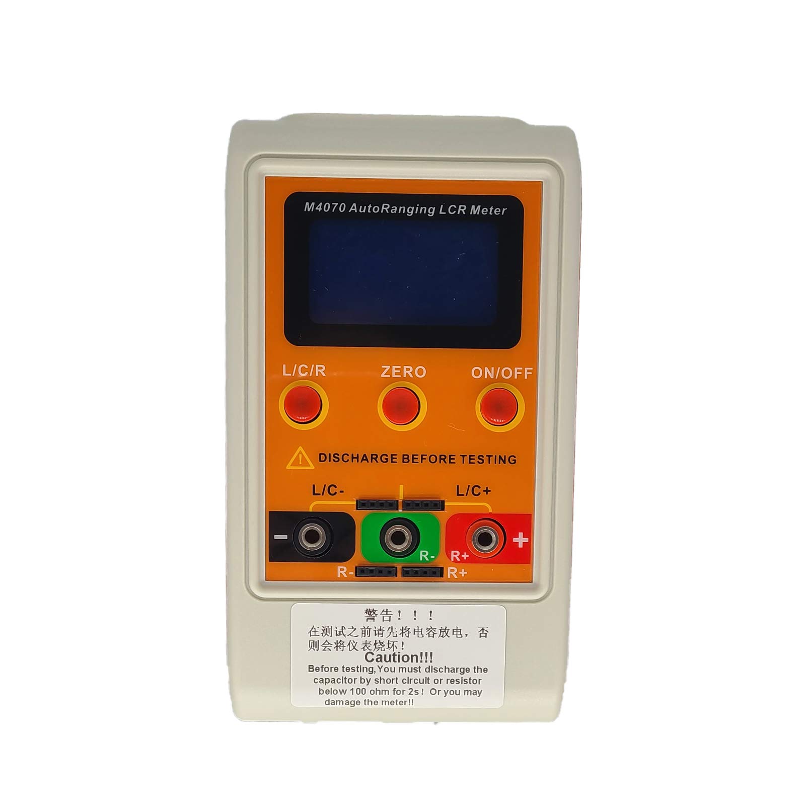 Professional M4070 Auto-Ranging LCR Meter Tester - Measures Up to 100Hz, 100mF, 20MΩ - Ideal for Electronics Repair, Component Testing & Lab Use