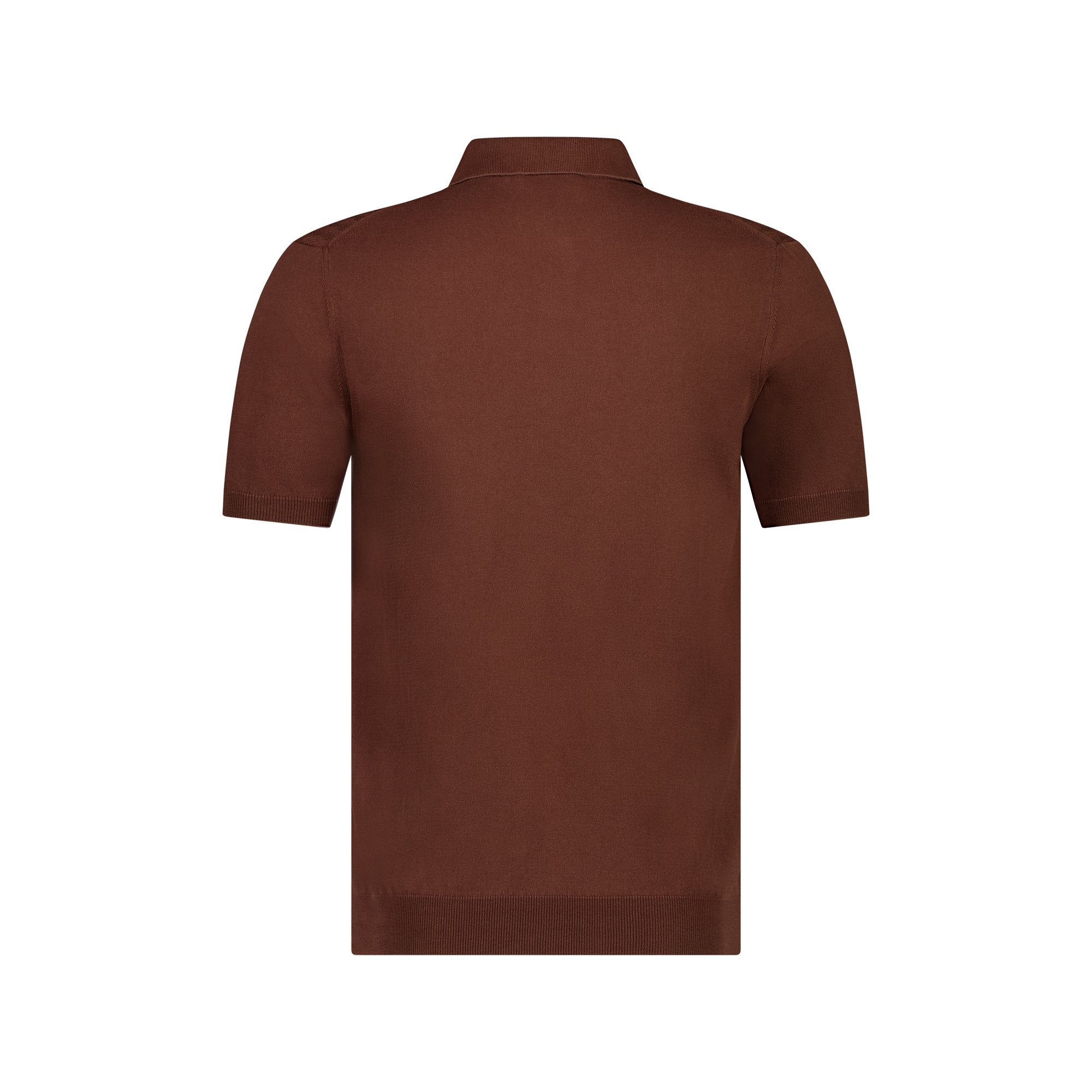 McKinnon x Ferrante Men's Brown Short Sleeve Polo Shirt - Casual & Business Wear for Office, Golf & Summer Outings