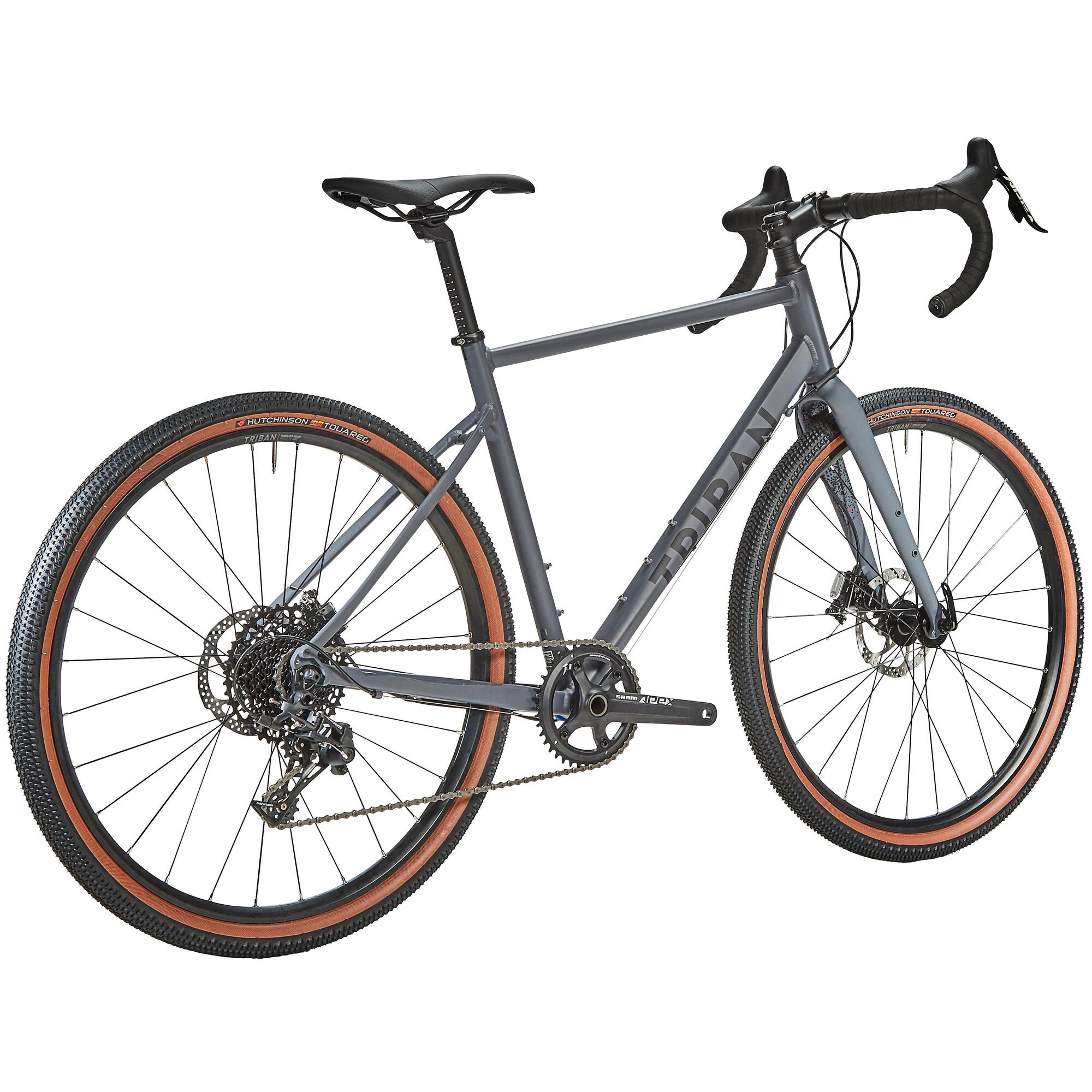 Triban GRVL 520 1x Gravel Bike - Lightweight Aluminum Frame, Shimano Drivetrain for Off-Road Adventures - Perfect for Trail Riding, Commuting & Bikepacking