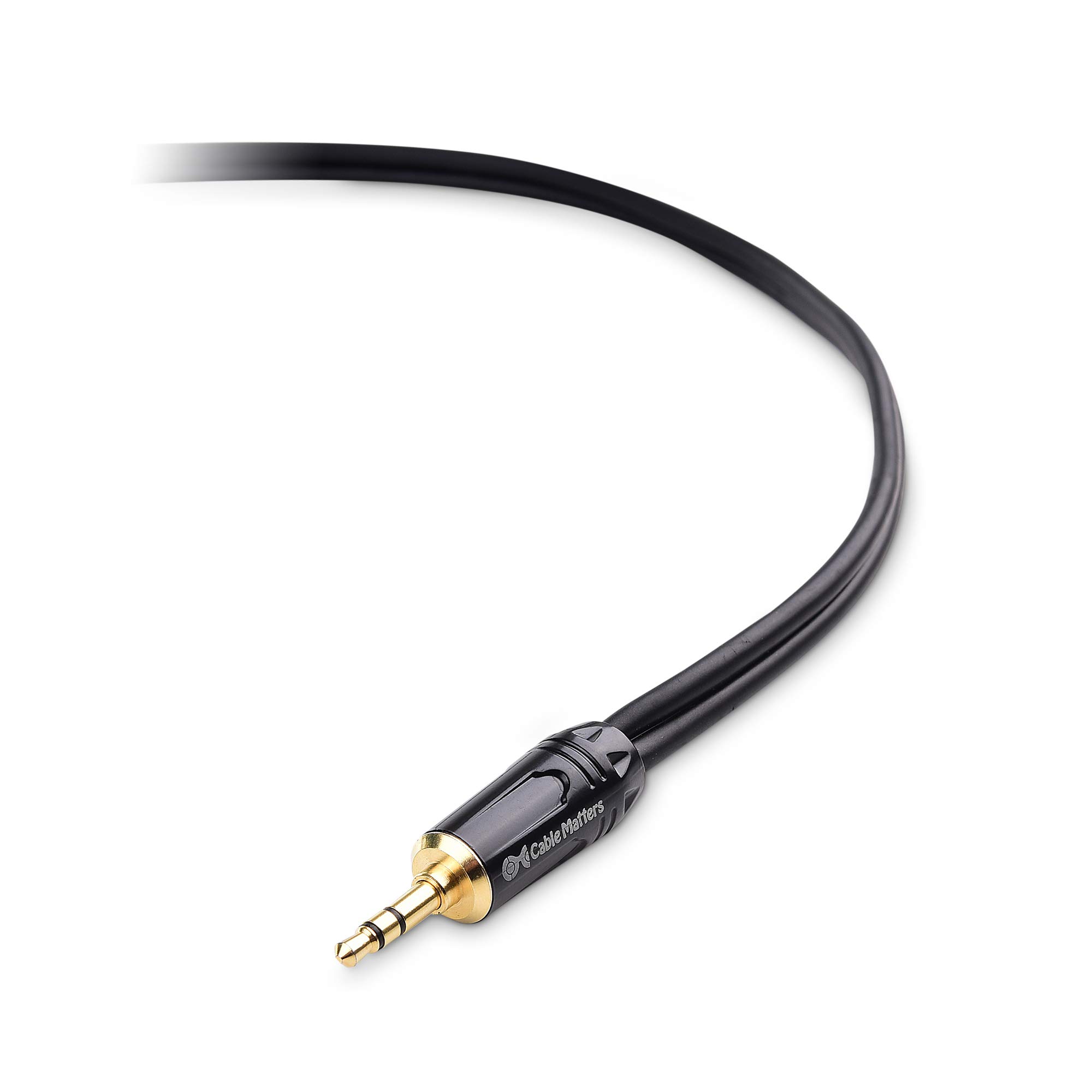 Cable Matters 3.5mm to Dual 1/4 Inch TRS to TS Stereo Breakout Cable - 10ft Y Splitter Audio Cable for Guitar, Keyboard, Mixer & Studio Equipment