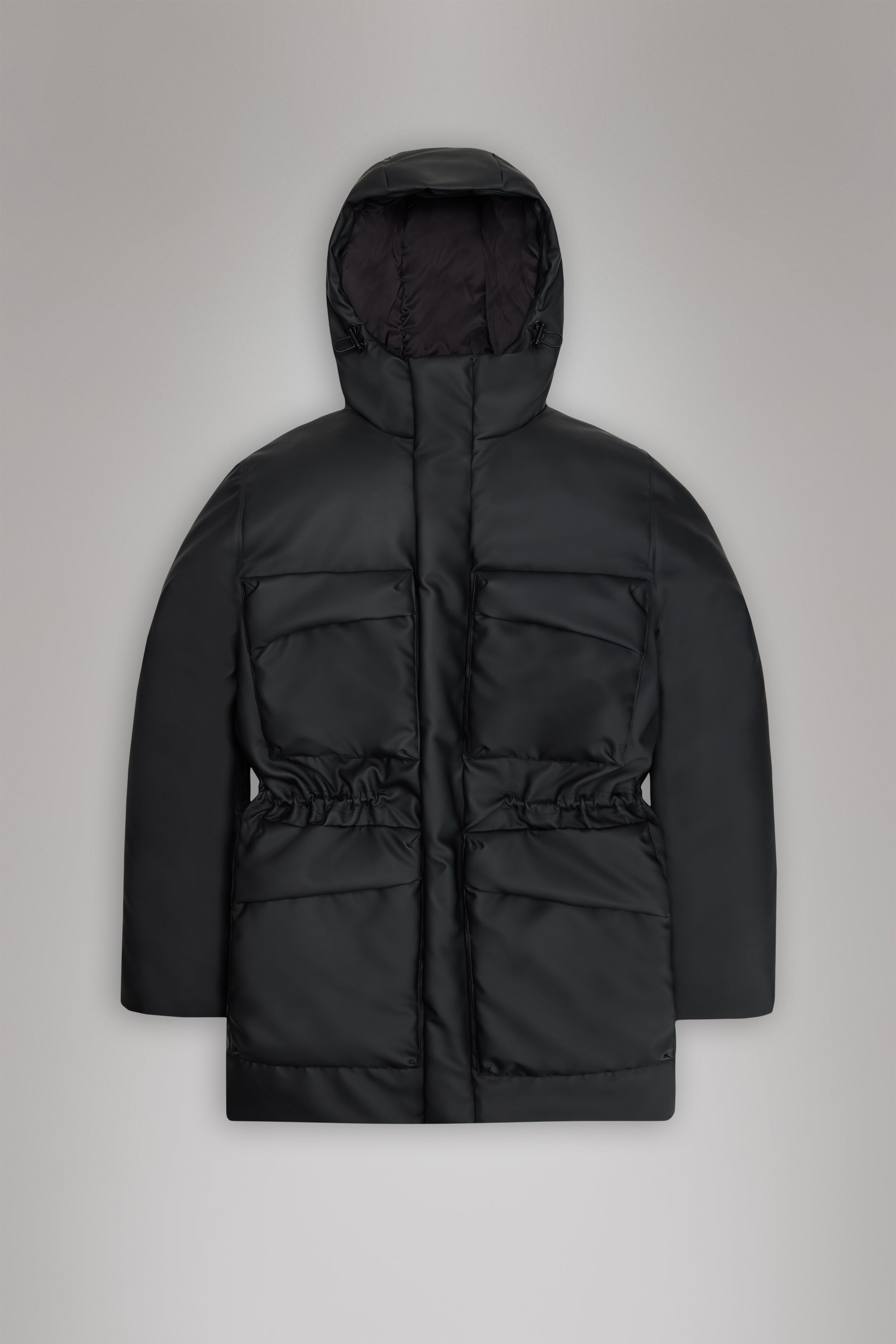 Askim Long Insulated Cargo Jacket for Men - Waterproof Winter Coat with Multiple Pockets, Warm Hooded Parka for Outdoor Work, Hiking & Cold Weather