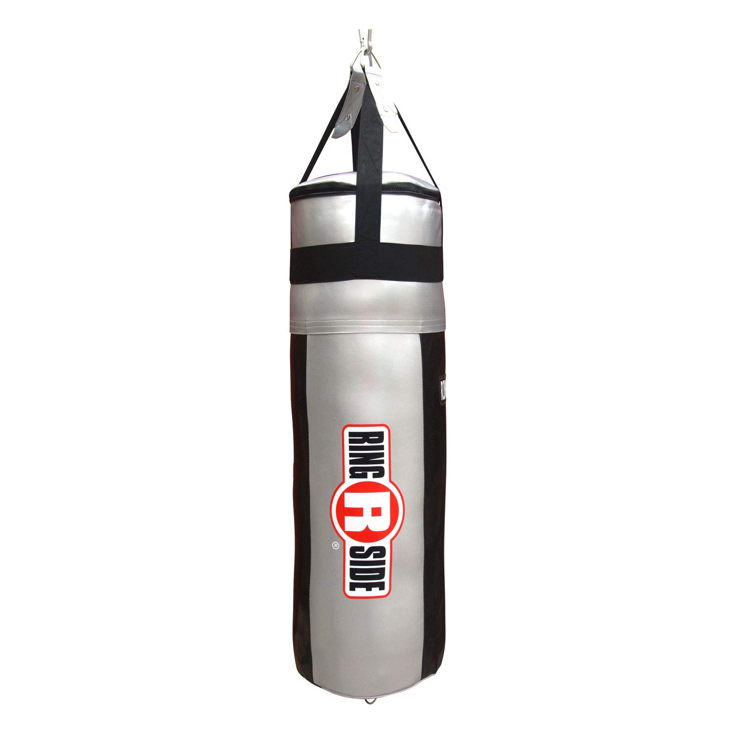 Ringside Apex 100 lbs Heavy Punching Bag for Boxing Training, MMA, Kickboxing & Workout - Includes Nylon Straps & Hanging Clip - Perfect for Home Gyms, Boxing Clubs & Martial Arts Studios