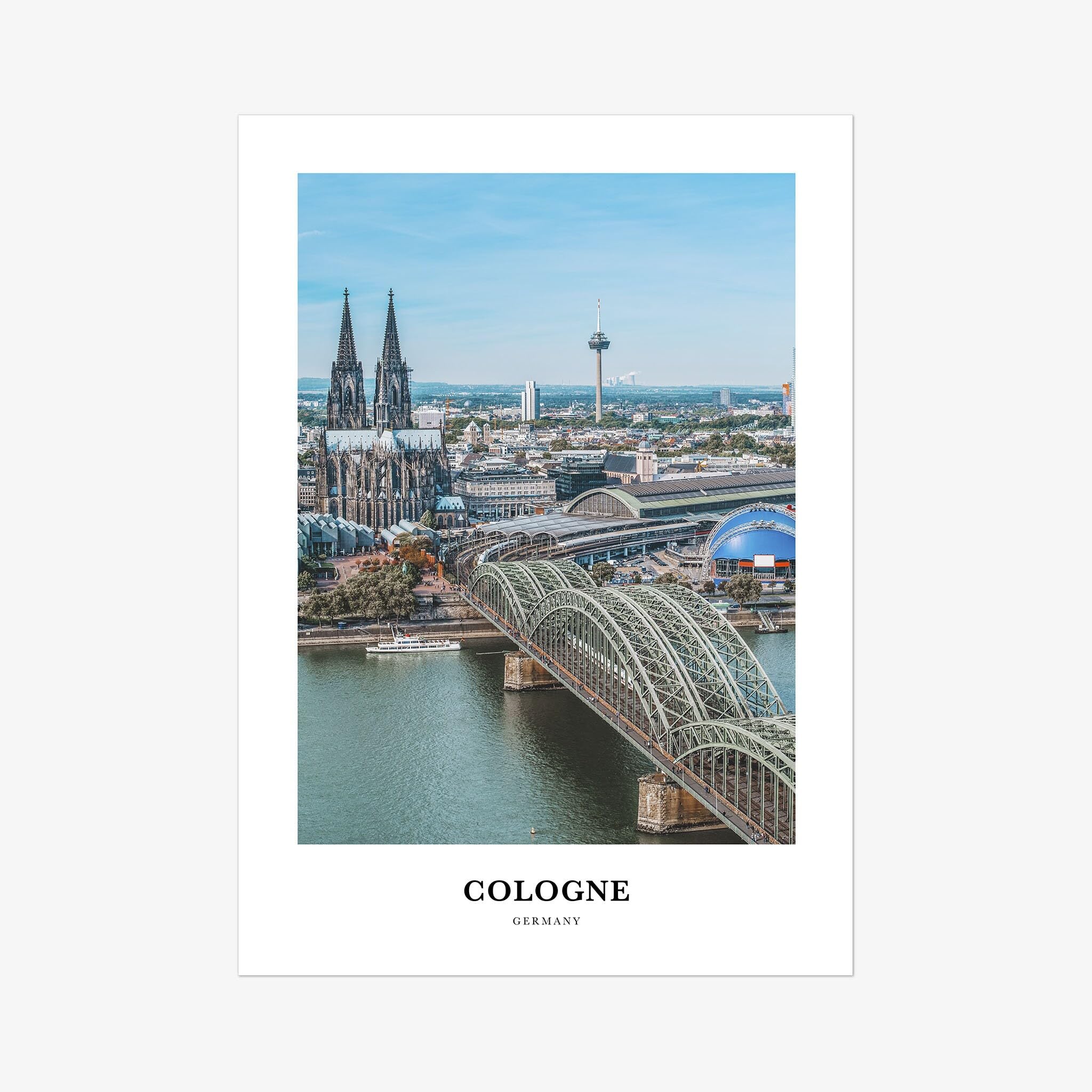 Premium Cologne Germany Travel Poster - High Quality Cologne Photo Print & Wall Art Decor for Home, Office, or Gift - Perfect for Travel Lovers & Germany Enthusiasts
