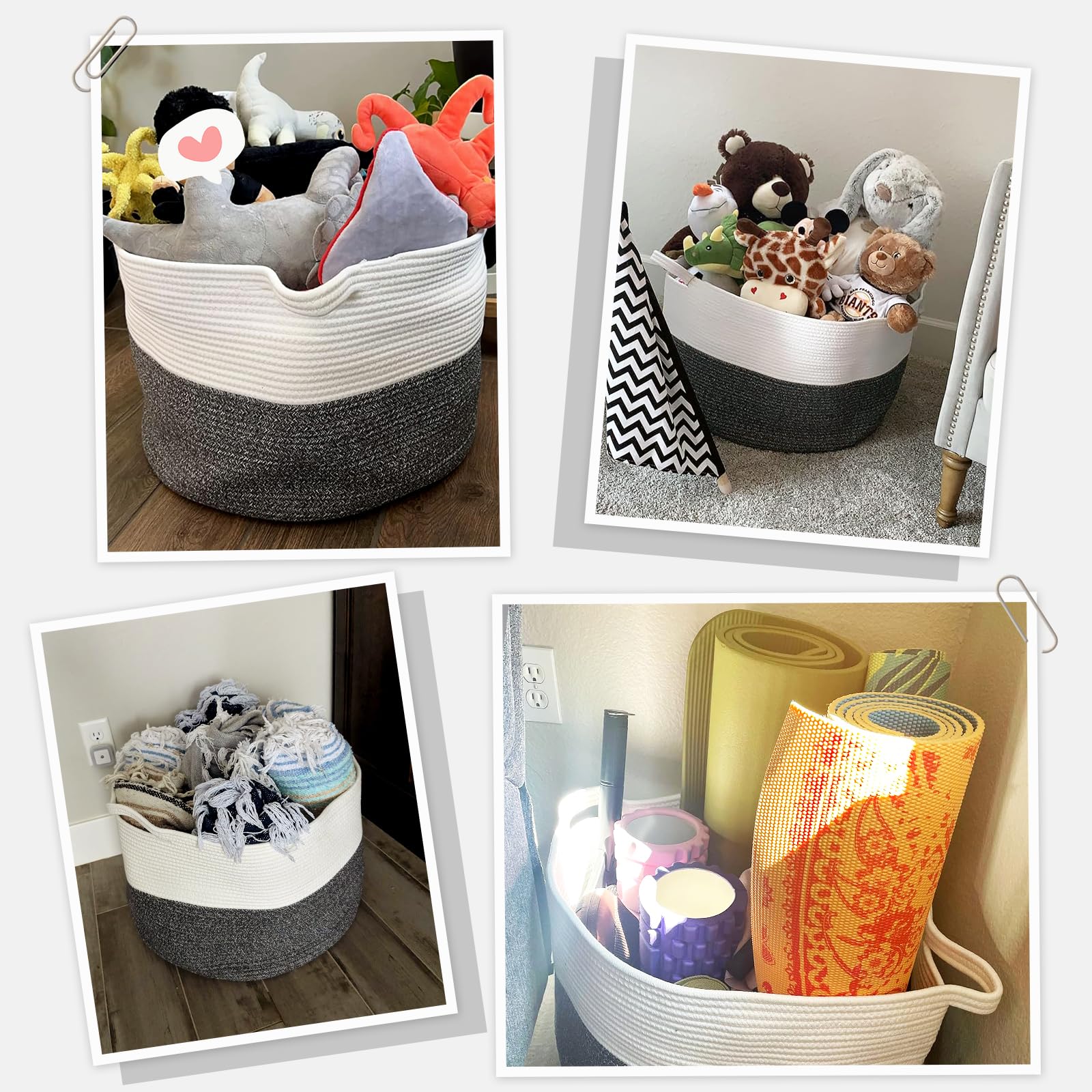 XXL Cotton Rope Basket 21.7