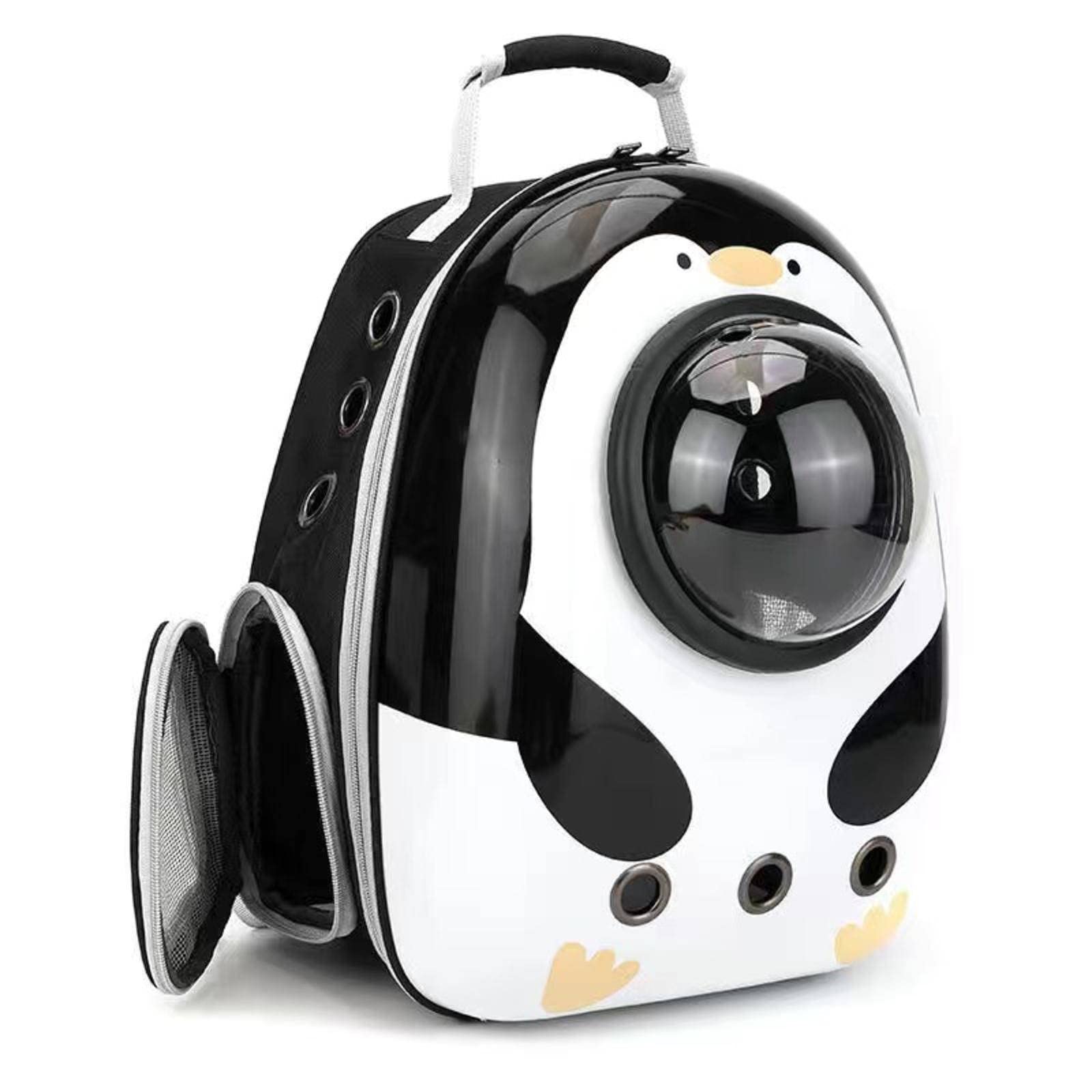 KBREE Side-Opening Cat Carrier Backpack - Portable Pet Travel Bag with Breathable Mesh, Space Capsule Design for Small Dogs & Cats - Perfect for Outdoor Adventures, Vet Visits & Air Travel