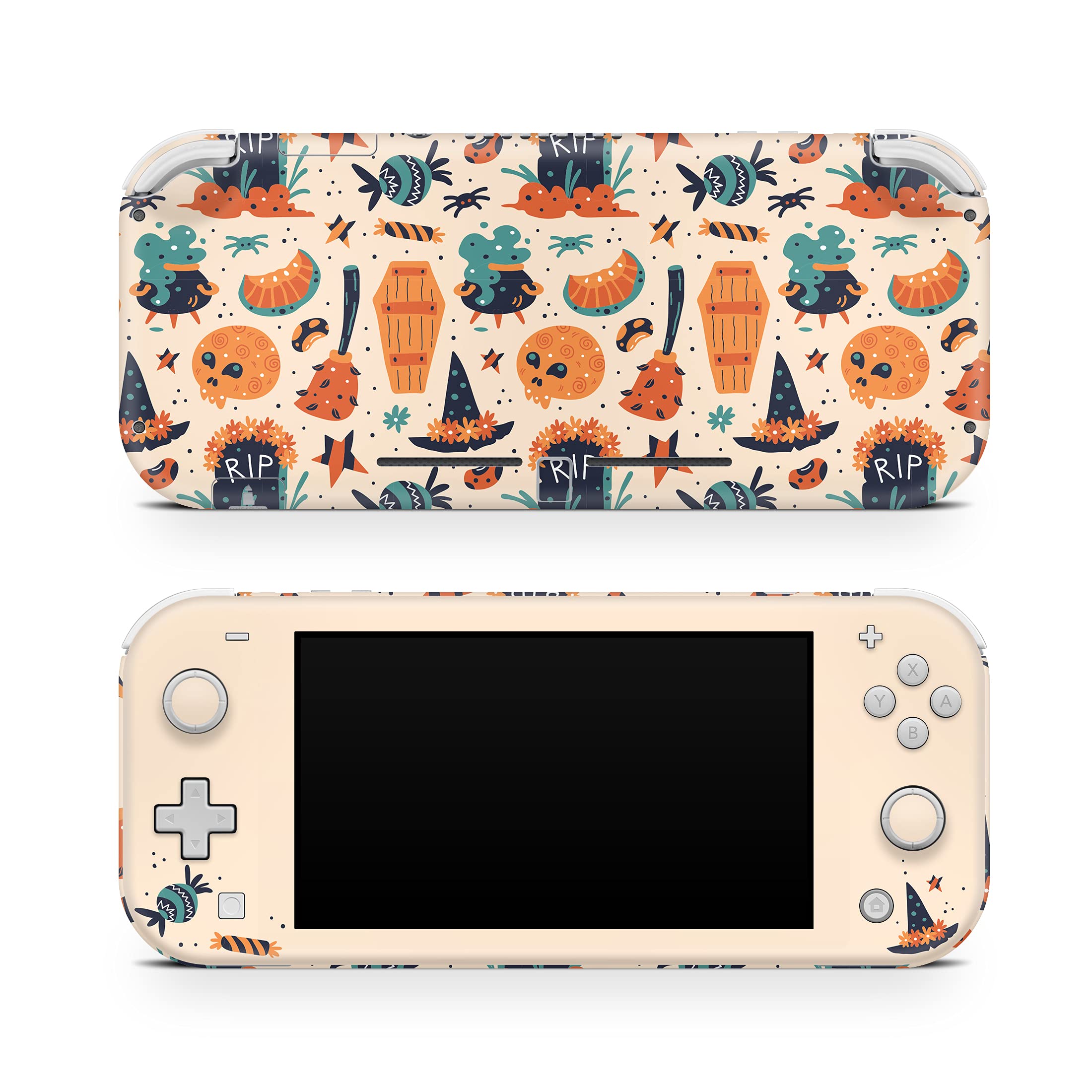 Halloween Pumpkin Skin Wrap for Nintendo Switch Lite - Premium 3M Vinyl Full Decal Cover | Compatible with Switch Lite | Perfect for Halloween Gaming & Themed Parties