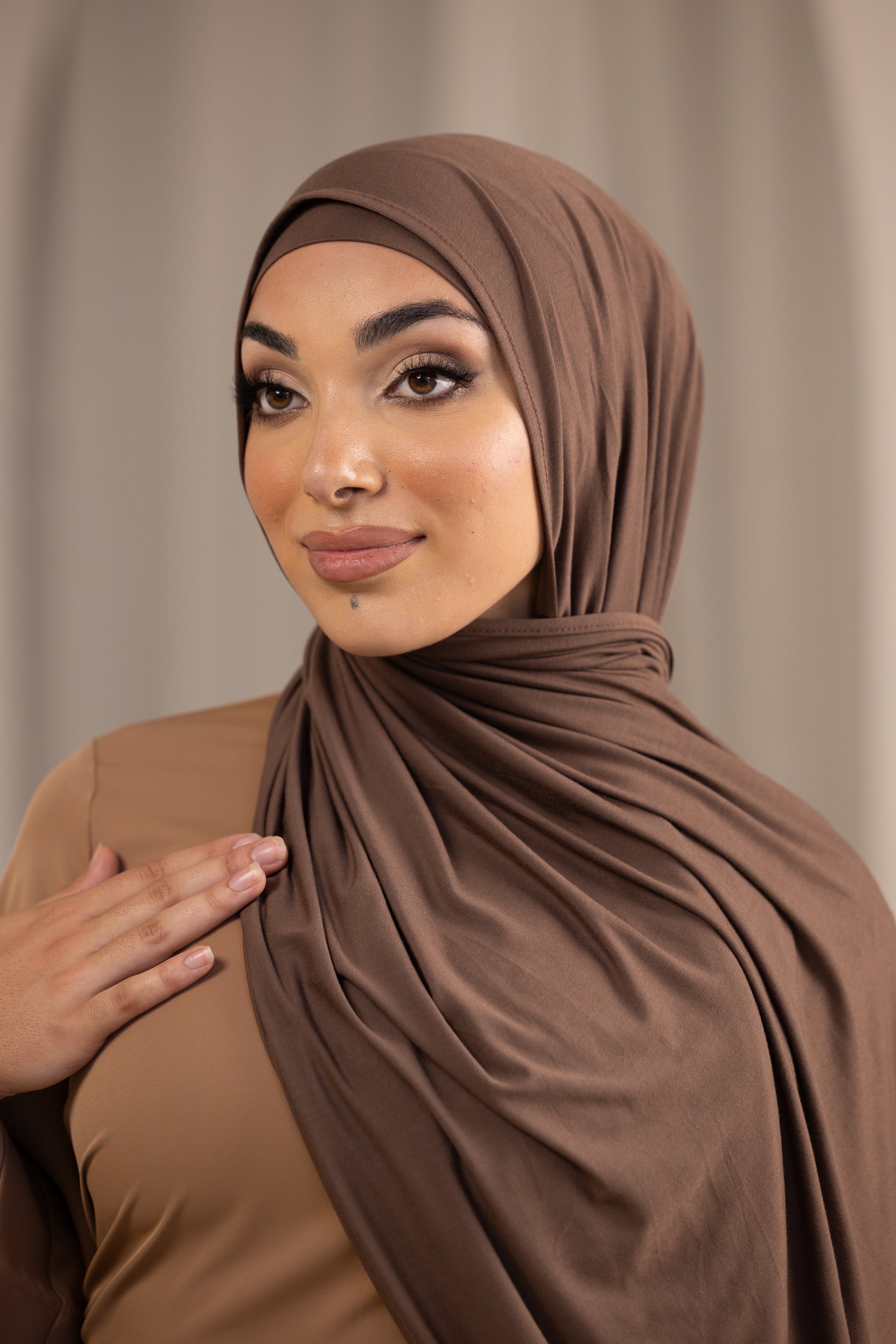 Premium Soft Jersey Shawl Wrap - Elegant Dark Shades for Women | Cozy & Stylish for Evening Outings, Travel & Casual Wear