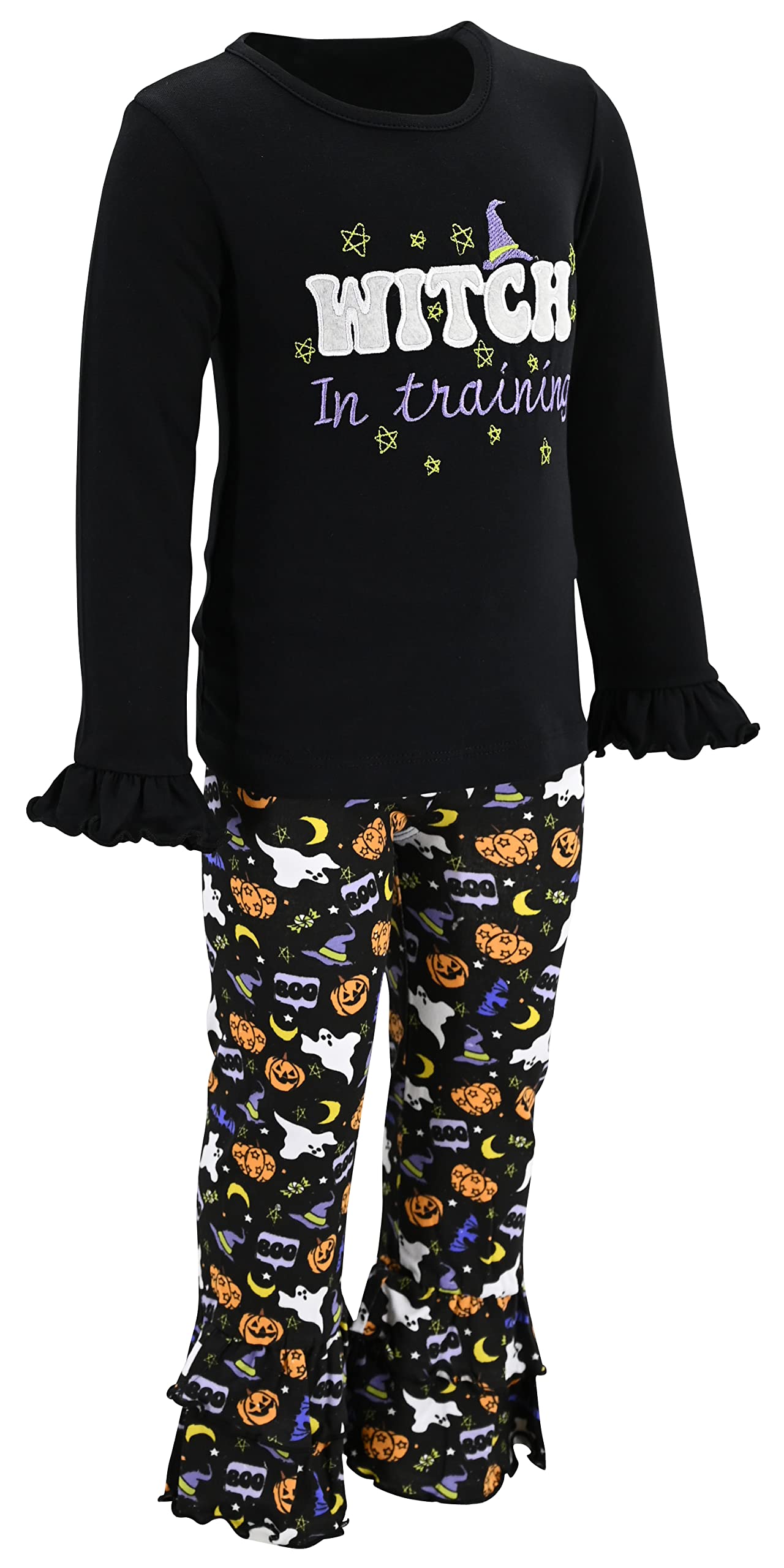 Unique 2-Piece Baby Girl Outfit - Ruffle Leggings & Long Sleeve Shirt Set for Toddlers | Playtime & Photo Shoots