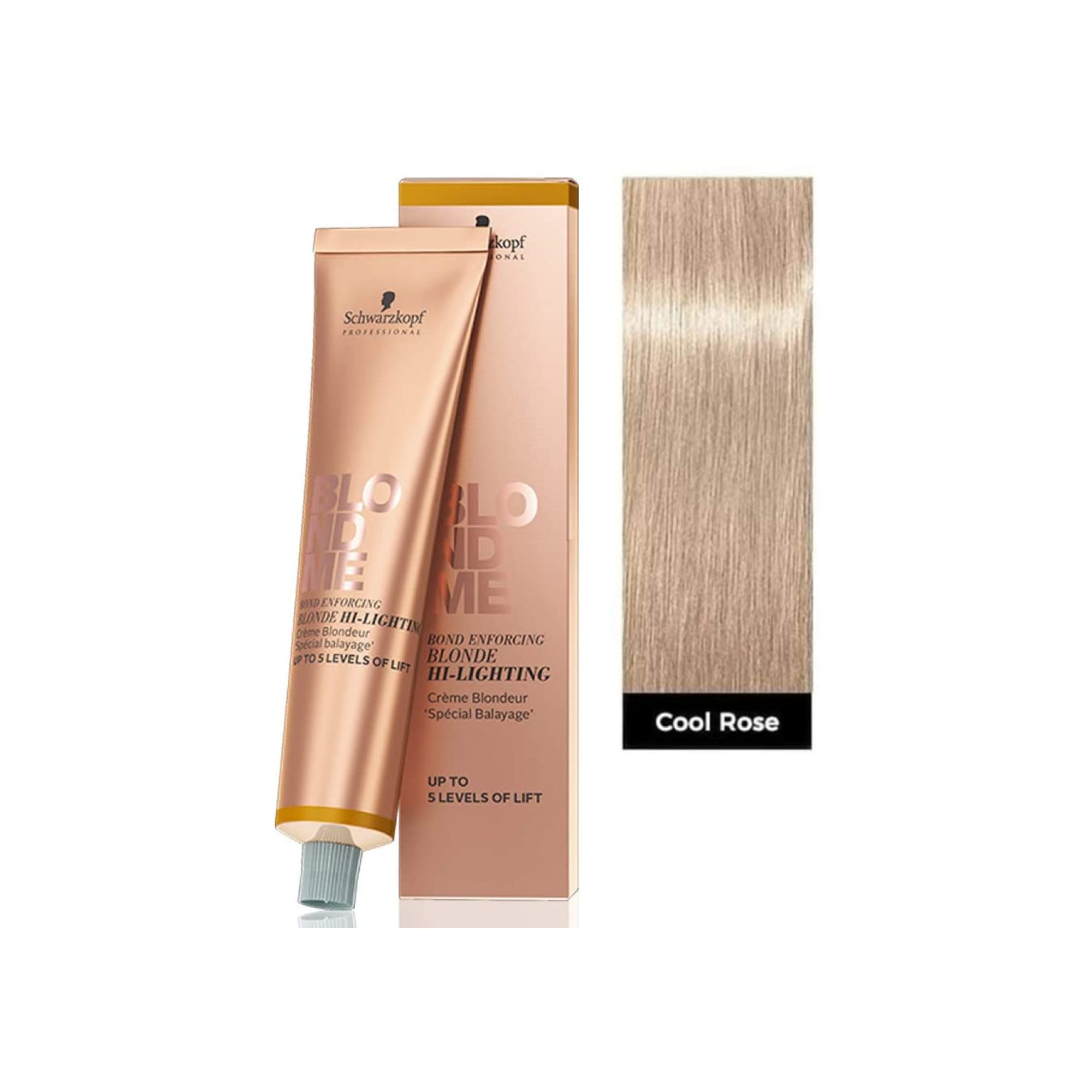 BlondMe H Cool Rose Hair Toner - Salon-Professional Blonde & Gray Hair Neutralizer for Brighter, Cooler Results | Perfect for At-Home & Salon Use