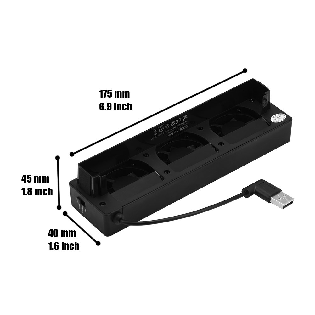 Bewinner USB Cooling Fan Stand Dock with 3 Fans for Nintendo Switch - Portable Cooling System for Switch Console, Prevents Overheating During Long Gaming Sessions - Perfect for Home, Travel & Extended Gameplay