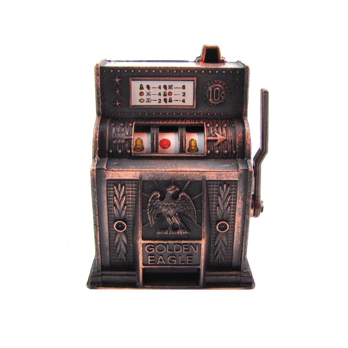 Vintage Die Cast Slot Machine Pencil Sharpener - Retro Casino Style Office Desk Accessory for School, Home & Office Use | Fun Novelty Gift for Teachers & Gamers
