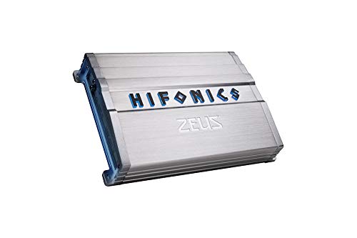 Hifonics ZG-1200.1D 1200W Zeus Gamma Mono Car Subwoofer Amplifier with Phone Holder - High Power Bass Boost for Car Audio System | Perfect for Road Trips & Music Lovers