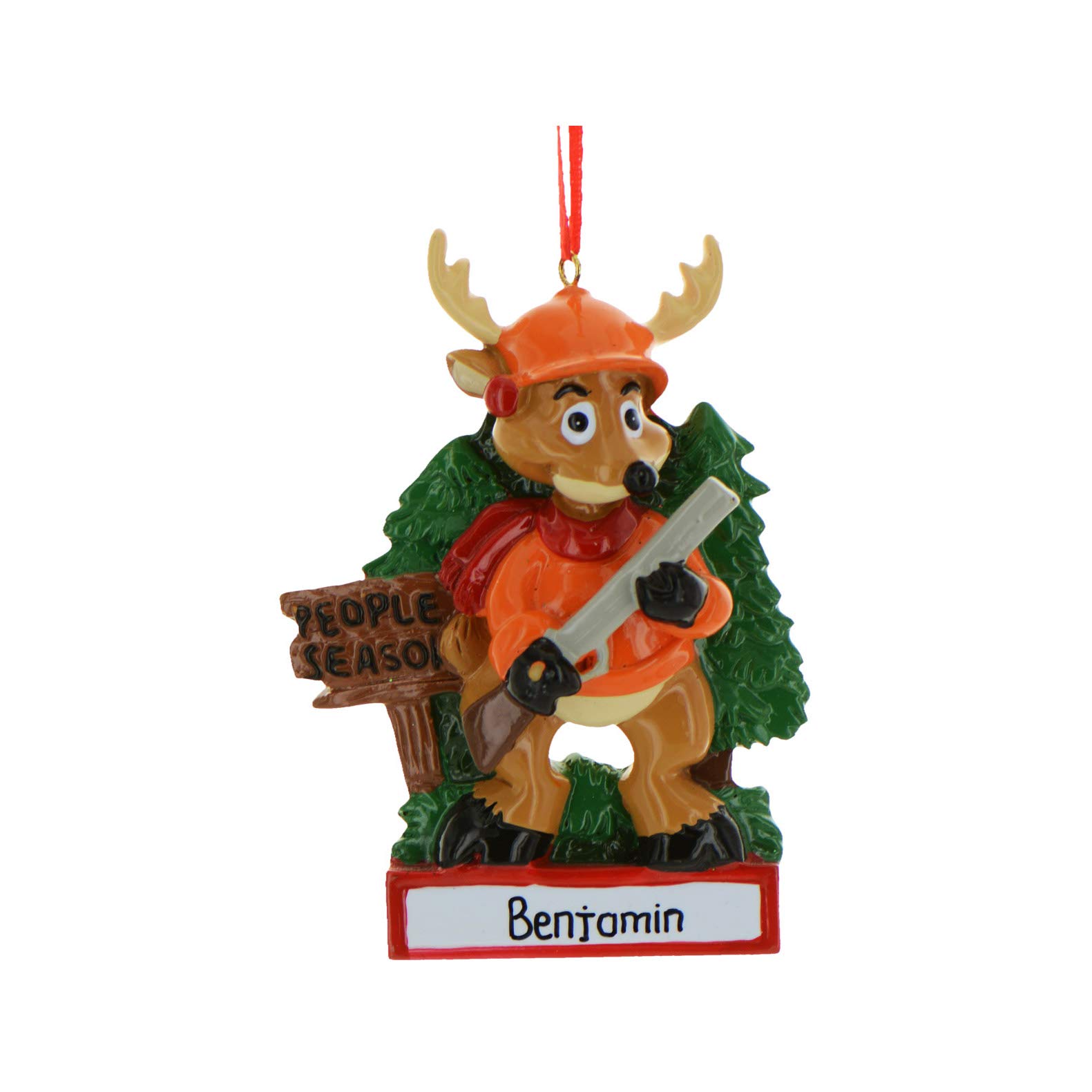 Personalized Christmas Ornament Set 2024 - Deer & Hunter Themed Holiday Decor for Tree, Outdoor, and Hunting Party | Perfect for Xmas Gifts, Home Decor, and Hunting Enthusiasts