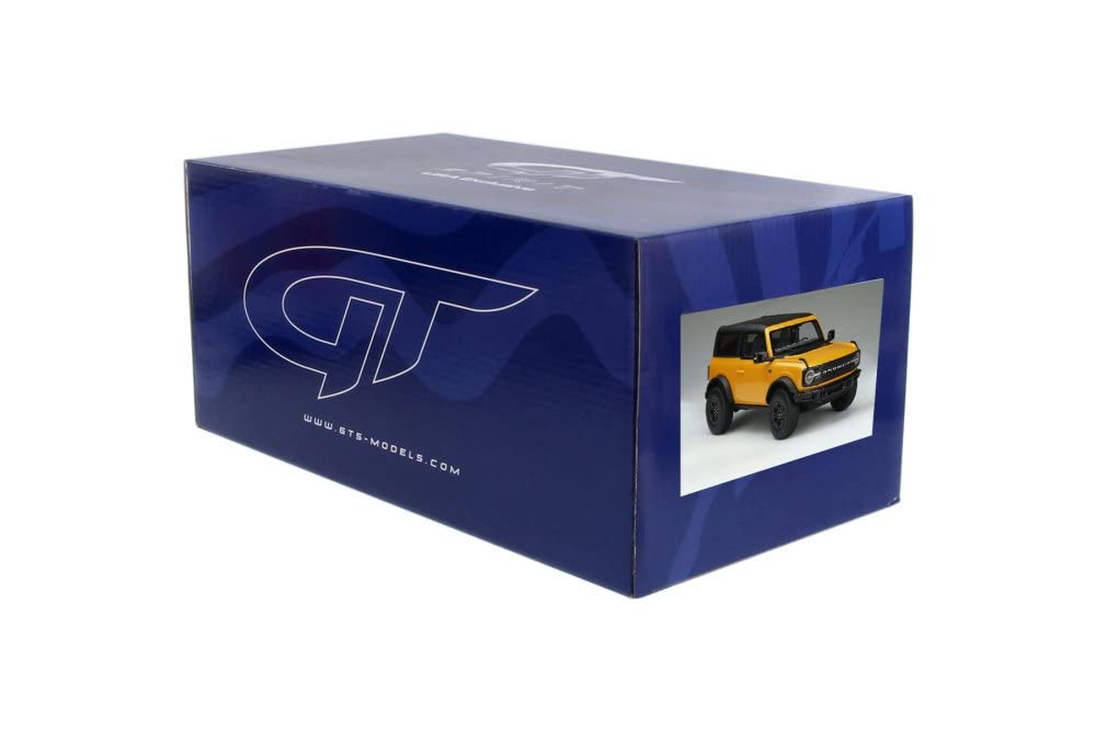 2021 Ford Bronco Wildtrak 1/18 Scale Diecast Model Car - Cyber Orange Metallic Collectible by GT Spirit | Perfect for Car Enthusiasts, Display Shelves & Gift Giving