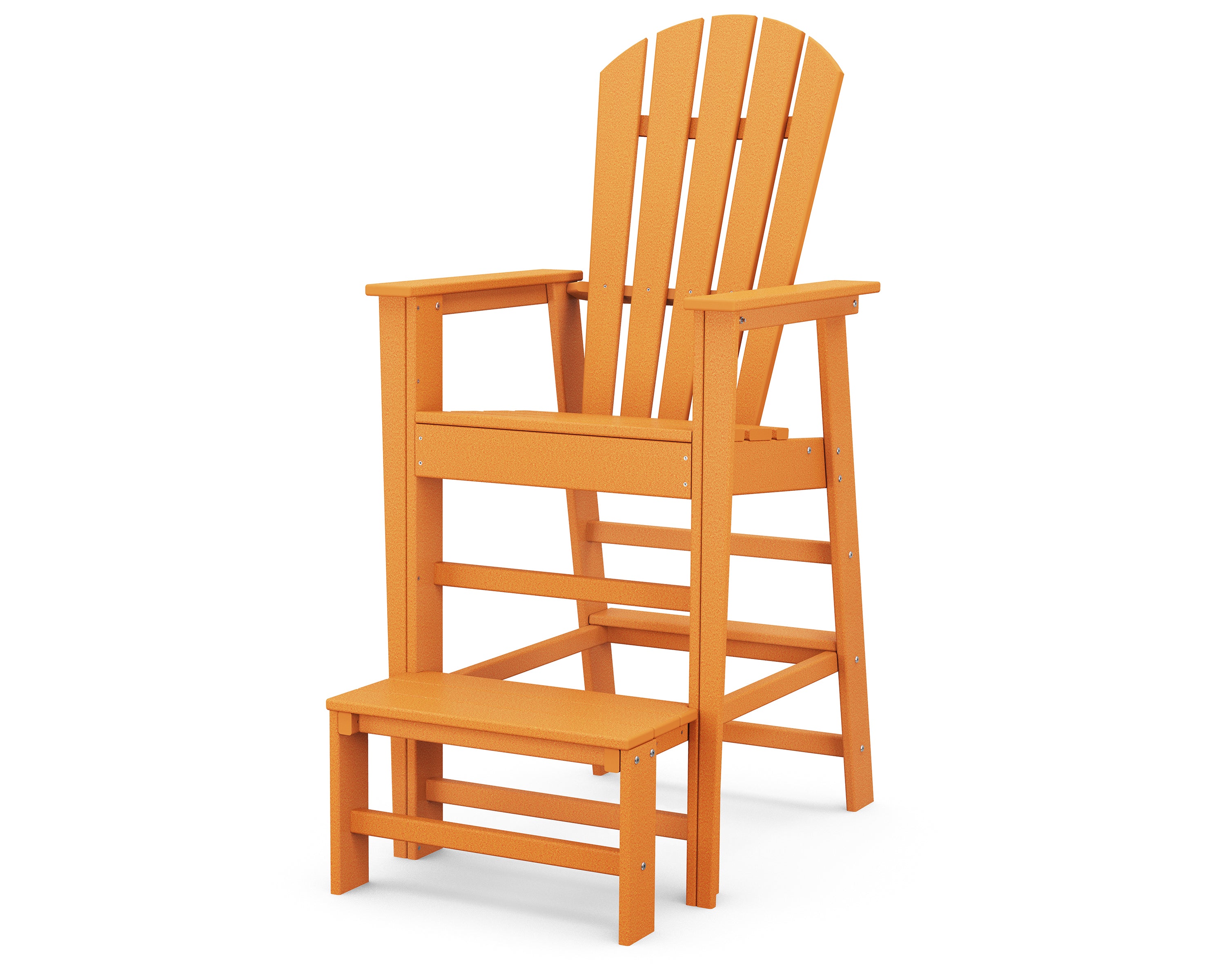 POLYWOOD South Beach Lifeguard Chair - Durable Outdoor Adirondack Style Chair for Poolside, Beach, and Backyard Decor - Perfect for Coastal Themed Patio Furniture and Lifeguard Stand Decoration