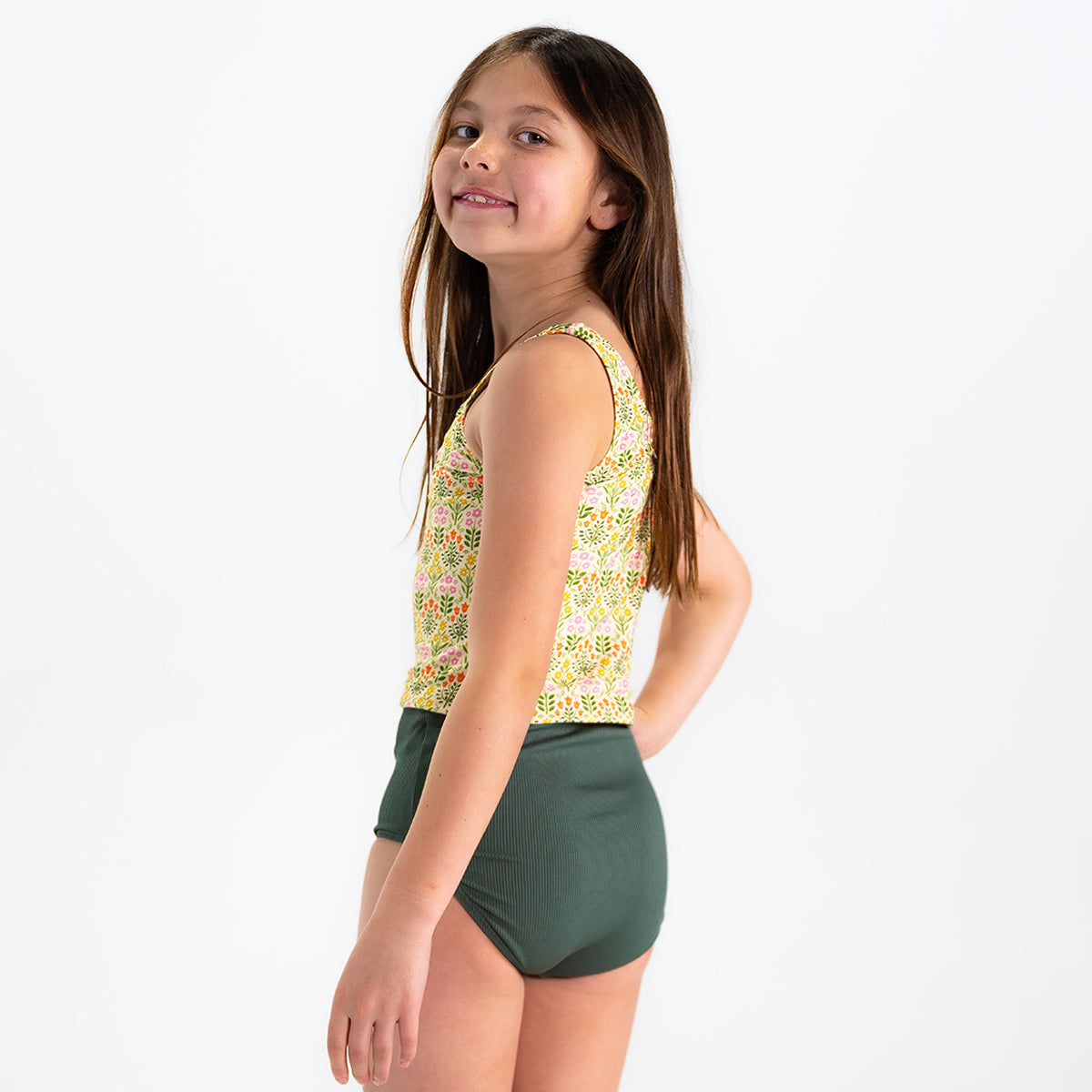 Original High Waist Leggings for Girls - Comfortable Stretchy Yoga Pants for School, Sports & Everyday Wear