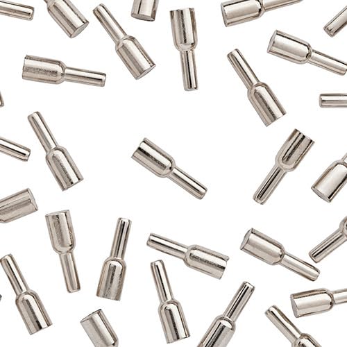 WIDGETCO 3mm Nickel Shelf Pins - 100 Pack Durable Shelf Supports with Architectural Finish for Cabinets, Bookcases & DIY Furniture Projects