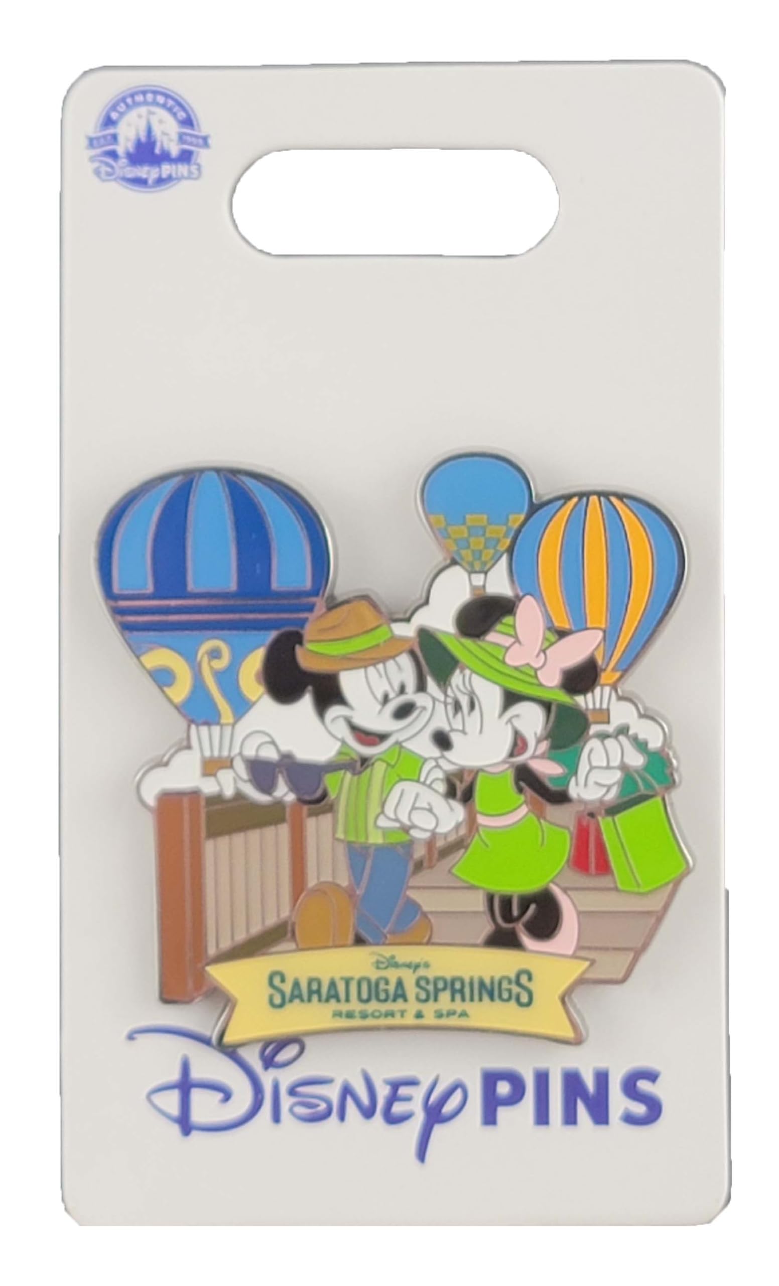 Disney Pin - Saratoga Springs Resort & Spa - Mickey and Minnie Hot Air Balloon Collectible - Limited Edition - Perfect for Disney Pin Trading, Collections, and Gifts