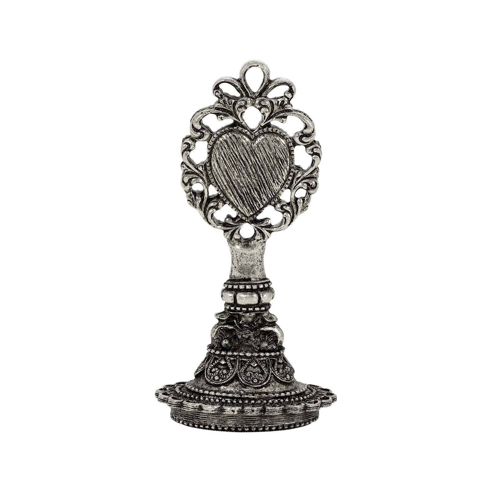 1928 Vintage Heart Wax Seal Stamp for Jewelry - Elegant Wax Sealing Kit for Letters, Invitations, and DIY Crafts