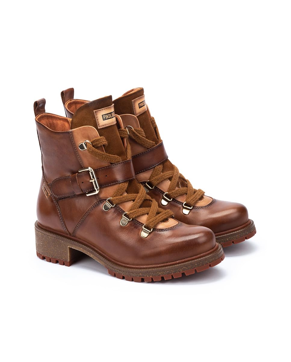 PIKOLINOS Women's Leather Flat Ankle Boots - Comfortable Casual Shoes for Everyday Wear | Perfect for Office, Walking & Travel