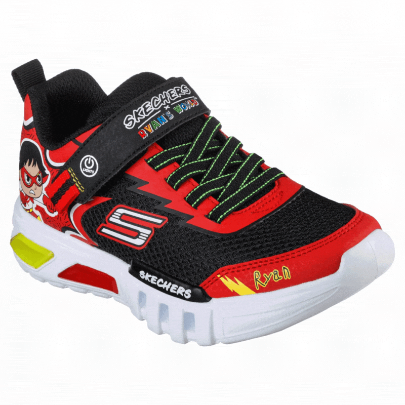 Ryan World Flex Flow Red Titan Sneakers for Boys - Lightweight & Comfortable Kids Running Shoes for School, Sports & Outdoor Play